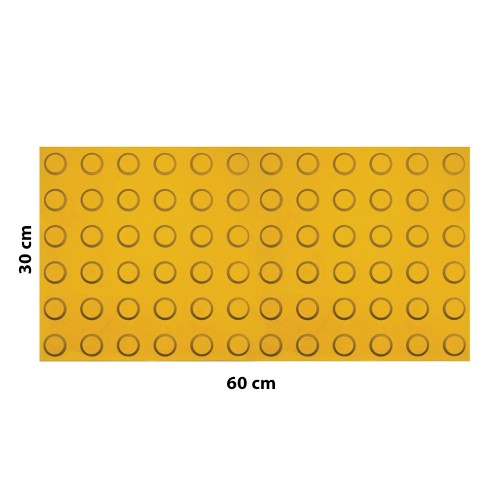 بلاطة قباب تحذير أرضية فايبر 30x60 سم