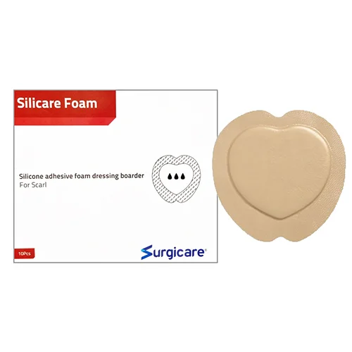Silicare Silicone Adhesive Foam Dressing Border