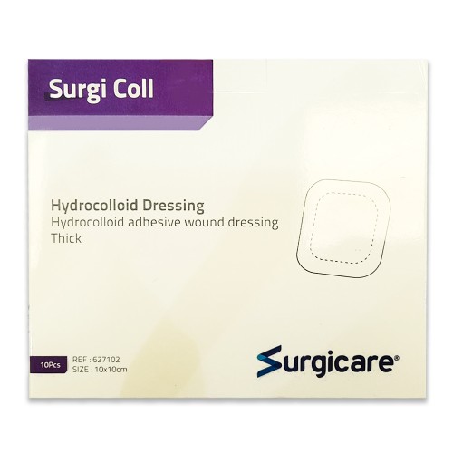 Surgicare Hydrocolloid Adhesive Wound Dressing Thick 10*10 cm