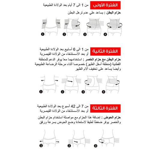 مشد بعد الولادة ثلاثي ارينا S009