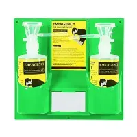 Wall Mounted Emergency Eyewash Station 2 Bottles