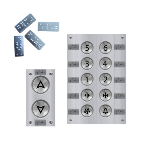 Braille Standard Elevator Buttons Set