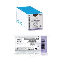 خيوط جراحية G-40 Heavy Taper Point 40 mm 1/2 Circle 75 0 PGA Vicryl