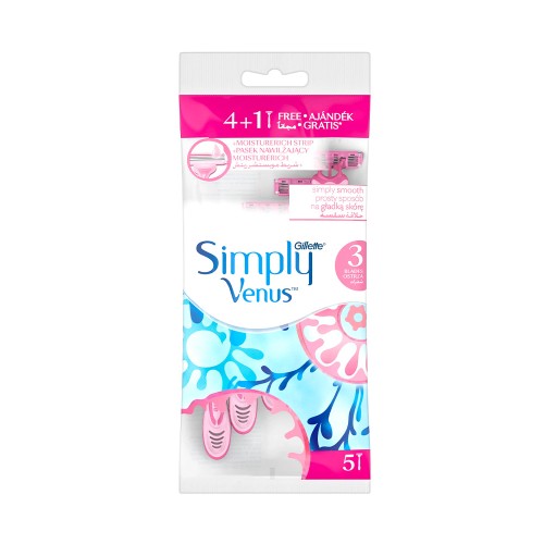 Gillette Simply Venus Rose 4 Razors W Handle