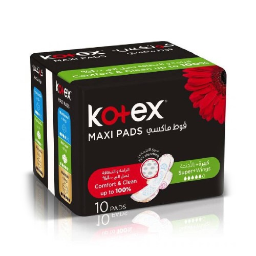 Kotex Maxi 3D Super 12 boxes x 10 pads