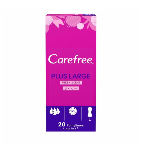 Carefree Plus Fresh Panty Liners Large 15 Boxes x 20 Pieces
