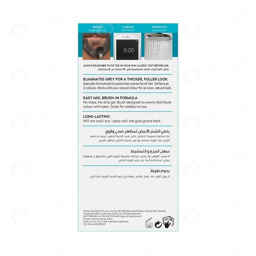 JUST FOR MEN - Mustache & Beard - BLACK