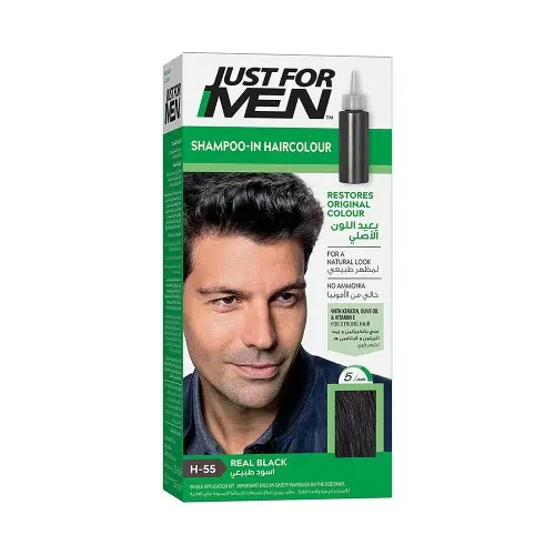 JUST FOR MEN - Shampoo in Haircolor - BLACK