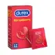 Durex condom strawberry flavor 12 pieces