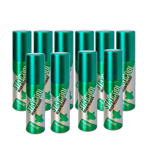 Stay Cool Breath Freshener Spray Spearmint Pack of 10