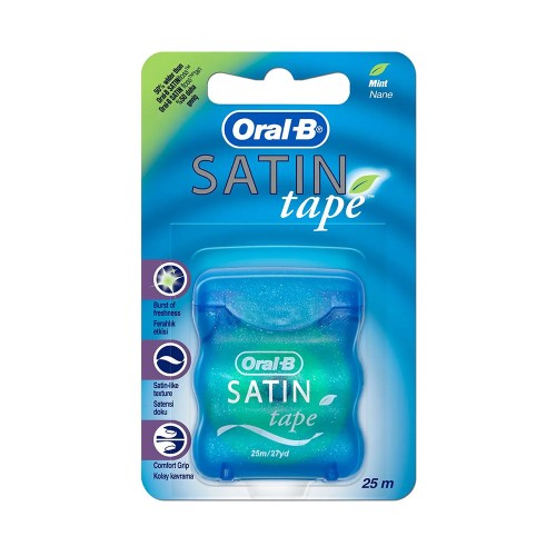 Oral-B dental floss Satin tape mint 25 m