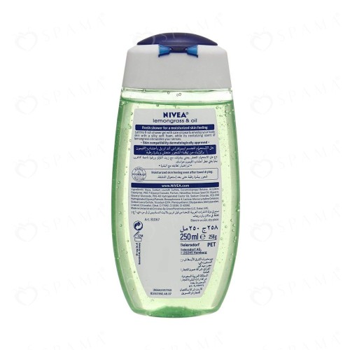 Nivea shower gel with lemongrass and oil 250 ml
