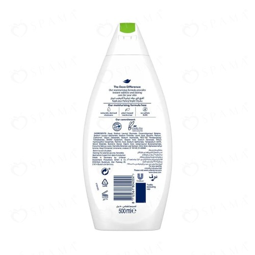 Dove Fresh Touch Shower Gel Cucumber 500 ml