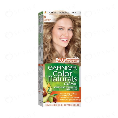 Garnier hair color natural color light blonde 8