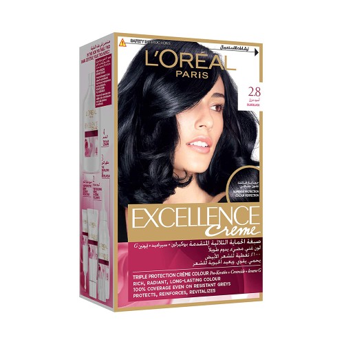 L'Oreal Excellence Hair Dye 2.8 Blue Black