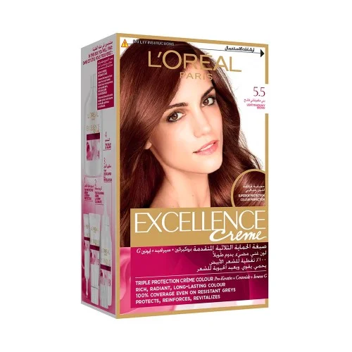 L'Oreal Excellence Hair Dye 5.5 Light Mahogany Brown