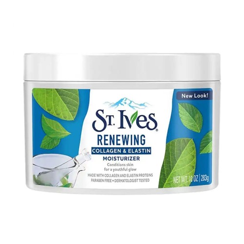 ST. IVES RENEWING MOISTURIZER JAR COLLAGEN ELASTIN 283 g