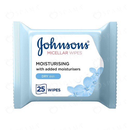 Johnson's Facial BLUE  Tissues Dry Skin 25 Wipes