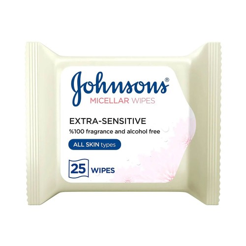 Johnson's Wet Wipes Fragrance Free For All Skin Types 25 Wipes