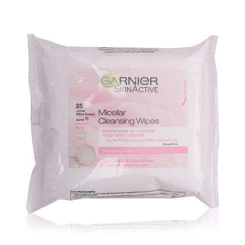 Garnier makeup remover wipes sensitive 25 wipes
