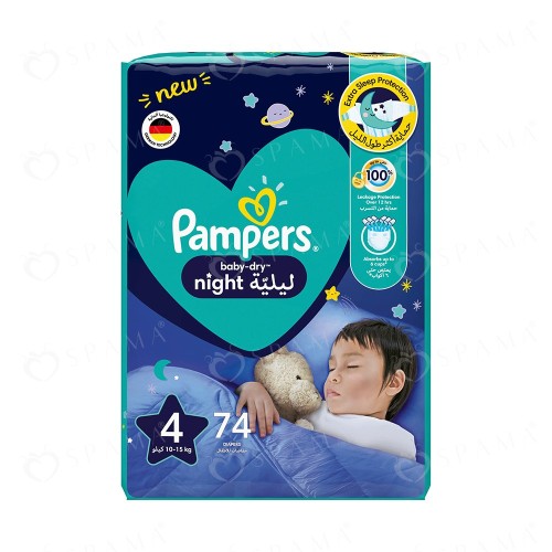 Pampers Night Baby Dry Number 4
