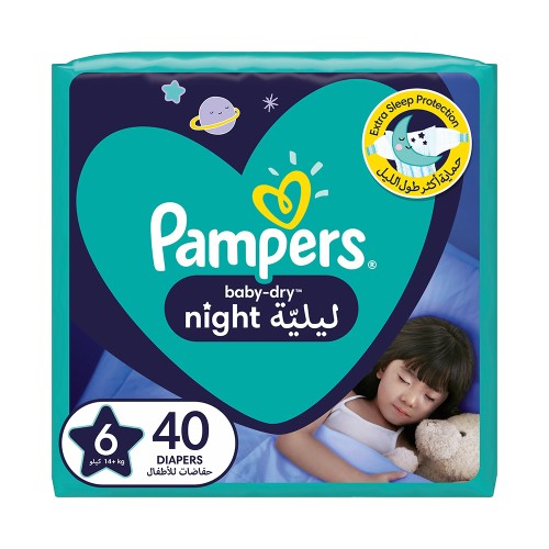 بامبرز نايت بيبي دراي رقم 6