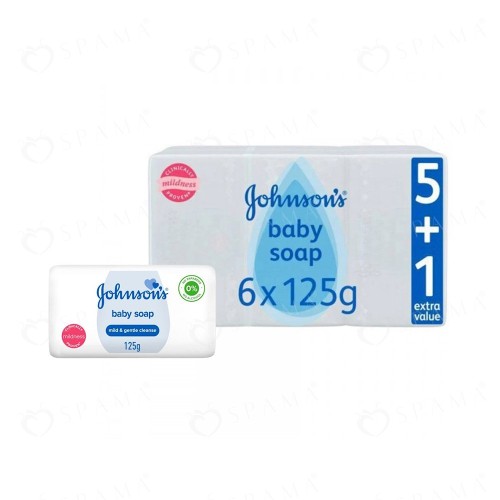 صابون جونسون عادي ابيض  5 + 1 125 غ