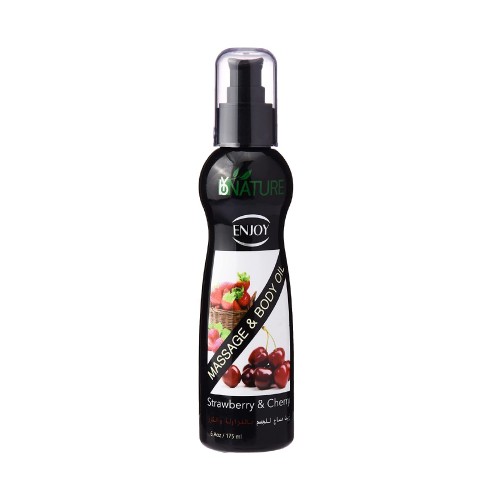 Enjoy strawberry and cherry massage oil 175 ML