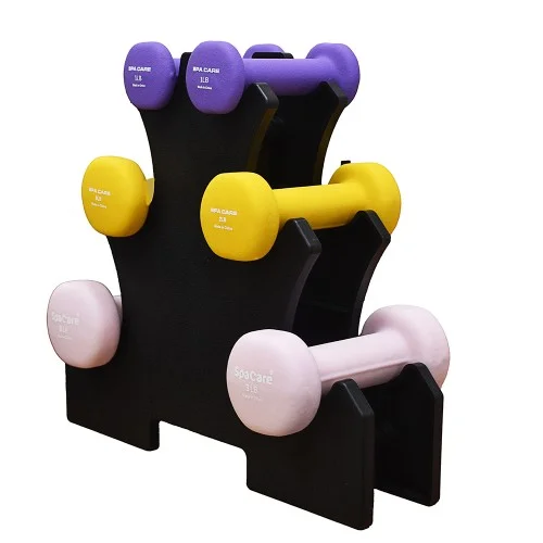 SPACARE 6 Dummbells Set With Rack